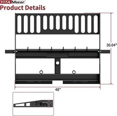 48″ Pallet Fork Frame Skid Steer Attachment Quick Tach Tractor 4500lb Heavy Duty