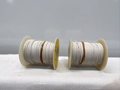24 AWG Gauge Stranded Hook Up Wire 2 Rolls White 75 ft ea Roll B20