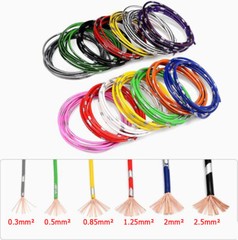AVSS Car Colorful Cable Wire Insulation Thin-Walled Wires 0.3/0.5/0.85/1.25/2mm²