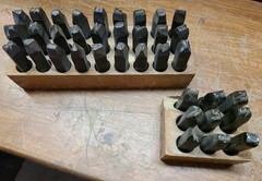 Young Brothers 36pc 3/8″ Letter & Number Stamp Punch Set Alloy Steel Metal
