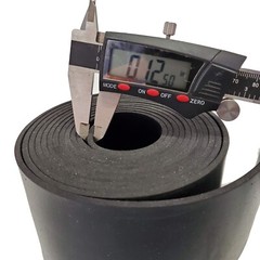 Neoprene Rubber Sheet Solid 1/16 Thick x 9″ Wide x 12″ Long 60A Duro, Black