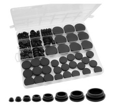 125Pcs Rubber Plugs for Round Holes, Durable and Long Service Life, 8 Sizes Hole