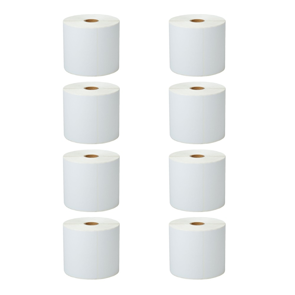 8 Rolls 500 Labels 4X6 Direct Thermal for Zebra LP 2642 2844 2442 Eltron ZP450