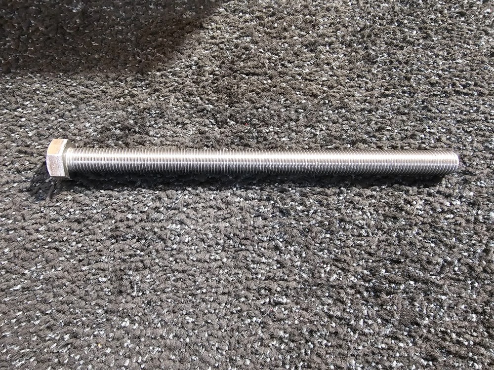 (QTY 4) Hex Bolt Stainless Steel Cap Screw Fully Threaded 12″ Long