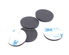 1 1/4″ Diameter x 1/8″ Thick Silicone Rubber Feet, Non Mar, Non-Slip Bumper Feet