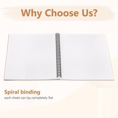 Fuutreo 12 Pcs Spiral Notebook for Work A5 8.3 x 5.7 Inch Business Color