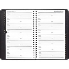 Black Classic Telephone Address Book Wirebound 800 Entries 4×8 Inches