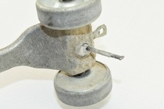 Vintage GOLDBLATT Masonry Bricklayer Skate Wheel Joint Raker Tool Aluminum – 9″