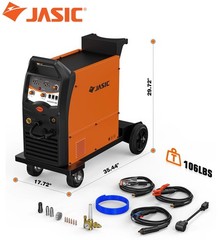 JASIC Welder MIG250 Heavy Duty MIG Welding Machine On Cart 115/230V Dual Voltage