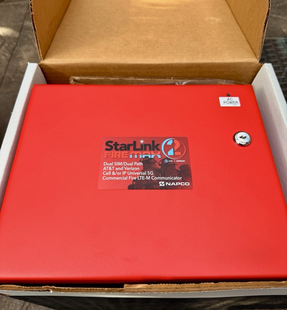 Napco StarLink FireMax2 SLE-MAX2-CFBPS LTE Fire Communicator New in Box