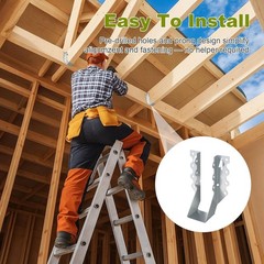 50PCS 2×6 Joist Hangers Heavy Duty Galvanized Face Mount Brackets