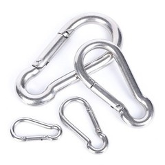 V4A Stainless steel Spring Snap clip Carabiner Clip Duty Key ring eyelet lock
