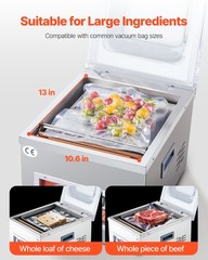 VEVOR Chamber Vacuum Sealer Commercial Vacuum Sealing Bag Packing Machine 260W