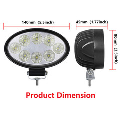 2×5.5” Oval LED Floodlight Fit Bobcat Skid Steer Loader 751 753 A220 A300 T300