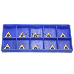 10pcs TCMT21.51 TCMT110204 Carbide Turning Inserts Lathe Cutter Blades