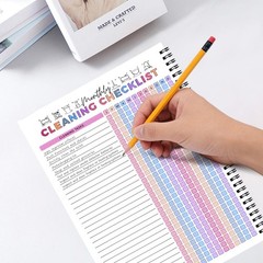 ADHD Cleaning Planner for Adults – Undated Daily, Weekly & 1 pack, White