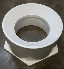 Charlotte PVC 107-12X8 Bushing 12 in Spigot x 8 in Hub PVC DWV LD Flush Bushing