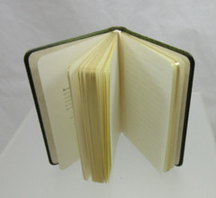 Post Miniatures Mini Notebook 160 Lined Pages Leather Cover GREEN