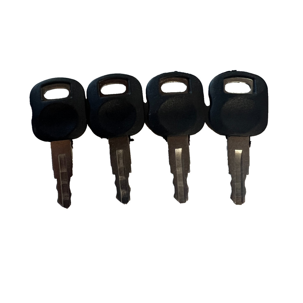 4 pc 5P8500 5P-8500 KEYS Heavy Equipment Ignition Loader fits Cat Old FW