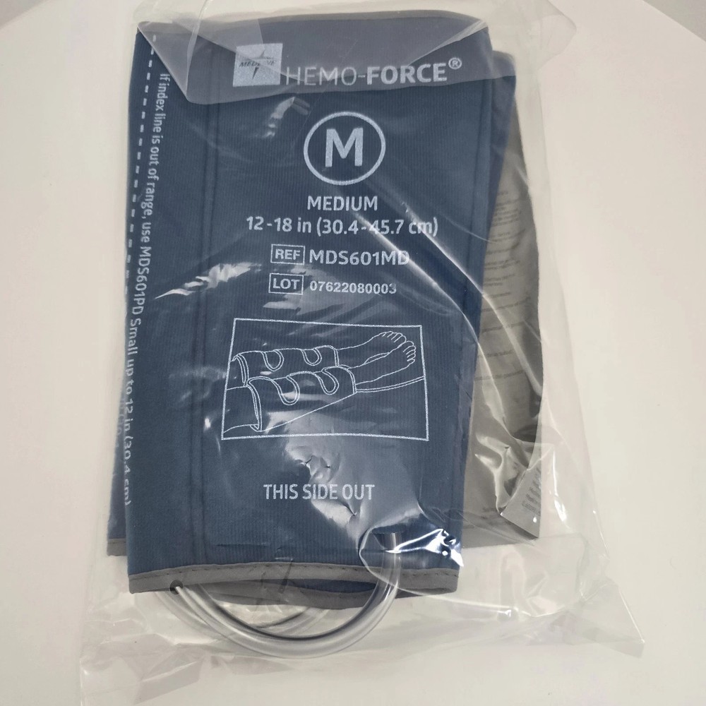 1 Pair Hemo-Force MDS601MD Intermittent DVT Calf Garment (MEDIUM) NEW