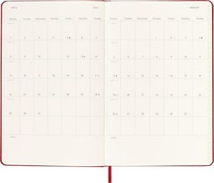 Moleskine Classic 2024 Daily Planner, Hard Cover, Large (5″ x 8.25″) Scarlet Red
