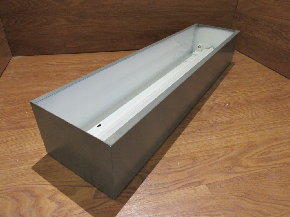 Globe Illumination Ceiling Light Fixture Fluorescent Fire Rated 36-in Gray/White