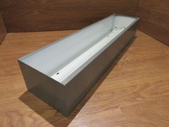 Globe Illumination Ceiling Light Fixture Fluorescent Fire Rated 36-in Gray/White