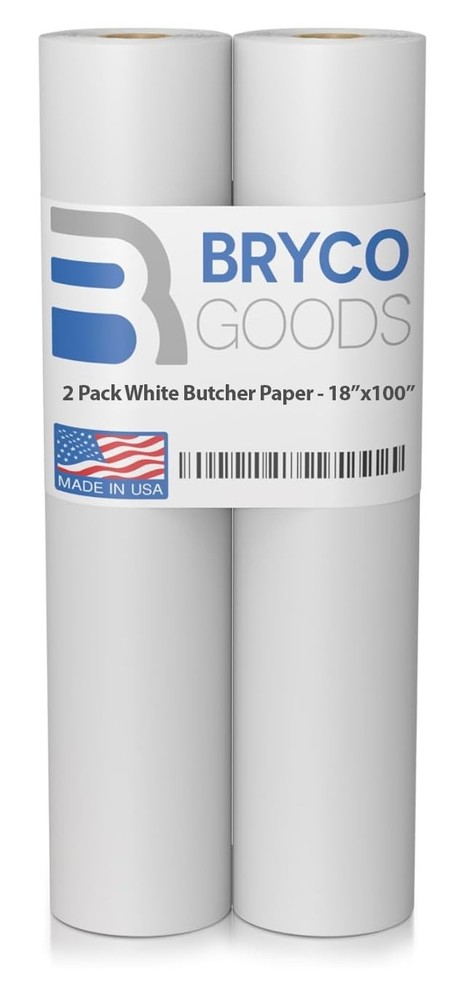 Bryco Goods (Pack of 2) White Kraft 18 Inches x 150 Feet (2-Pack),