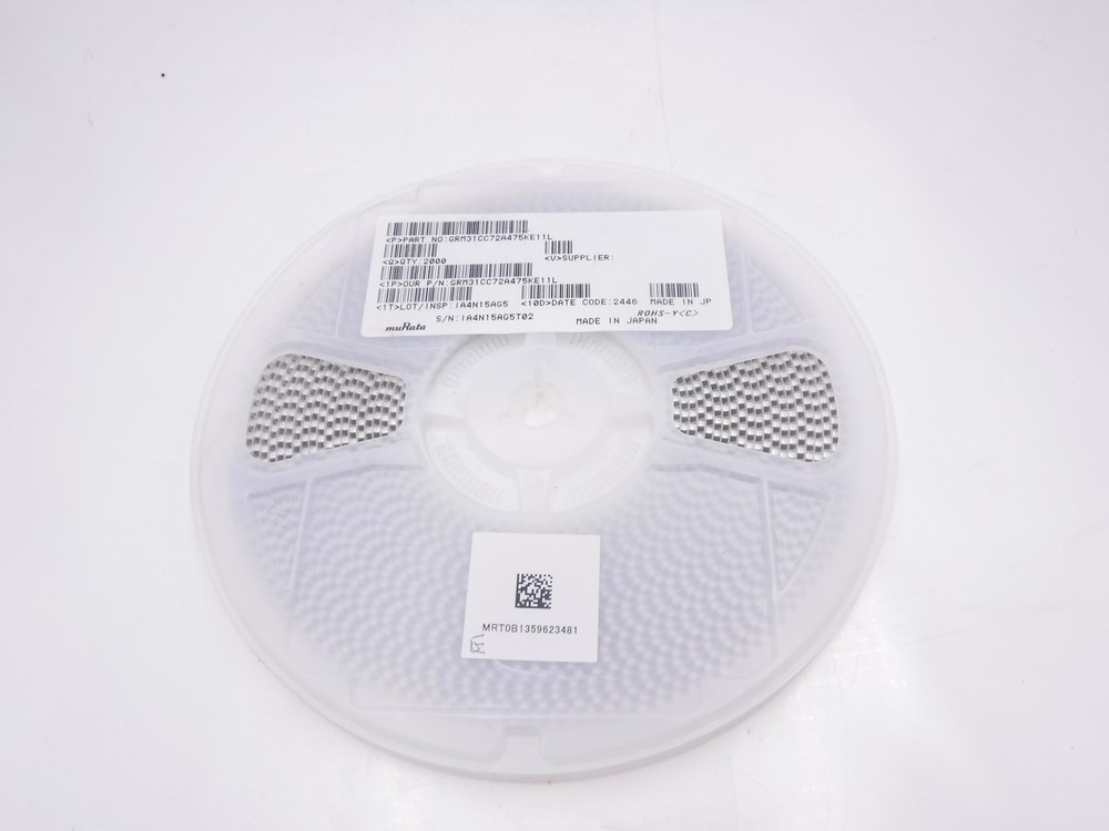 2000 Pack Murata Electronics 4.7UF 100V X7S 1206 Cap Ceramics GRM31CC72A475KE11L