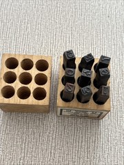 EMED 1/4 X6.4mm Numbers SVT-N25 Machine Made Steel Stamps USA