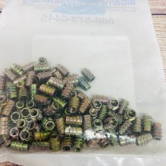Qty 100, Hex Flush Insert Die Cast Zinc #8- 32×0.394in, Albany County Fasteners