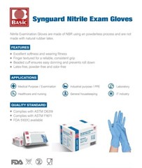 1000PCS Medical Black Nitrile Exam Gloves-Latex & Powder-Free,FDA 501K Available