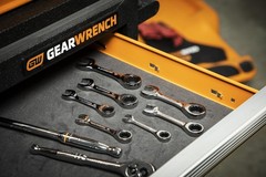 GEARWRENCH 7 Piece 90-Tooth 12 Point Stubby Combination Ratcheting Wrench SAE