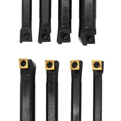 4pcs CNC Lathe Turning Tool Holder Boring Bar CCMT060204 Carbide Inserts Set