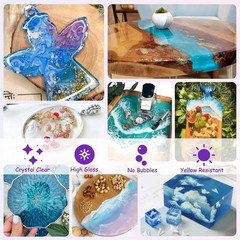 Complete 82oz Epoxy Resin Kit: 15 Mica Colors & Perfect Casting for Artisans