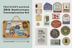 Traveler’s Notebook 20th Anniversary Customization Set Authentic in hand