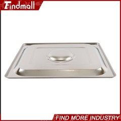 Findmall 2 Pack Hotel Pans 1/2 Size 6″ Deep Stainless Steel Steam Table with Lid