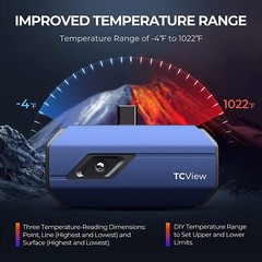 TOPDON TC001 Android Thermal Camera IR 256×192 pixels Wide Applications 40mk
