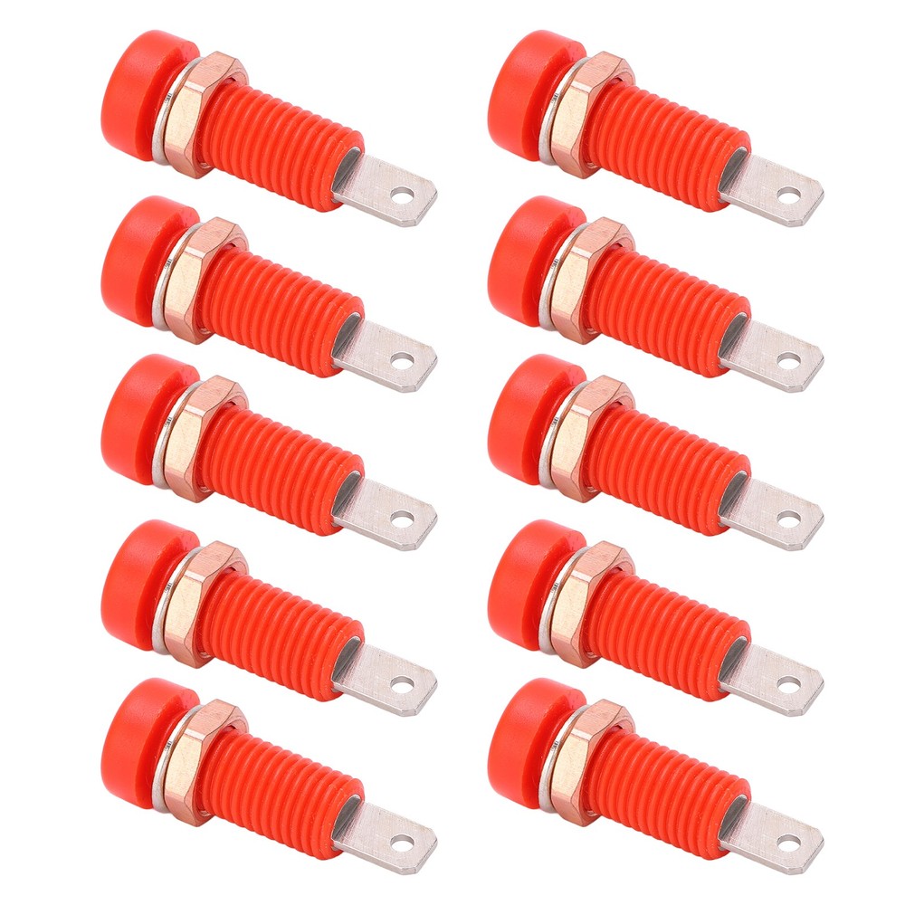 10pcs Banana Jack Socket Durable Connectors For Electronic Instruments