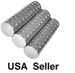lot 100 50 5/16″ X 1/8″ Neodymium Disc Strong Rare Earth N48 Small Fridge Magnet