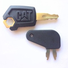 Caterpillar Equipment Key Set Ignition and Battery Disconnect Keys with Logo