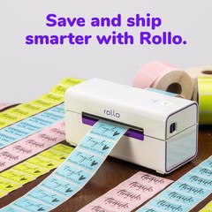 Rollo Direct Thermal 2×1 Sticker Labels – Roll of 1,000 Pink Inches,