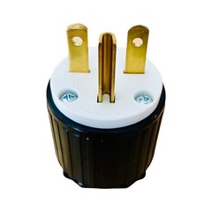 NEMA 6-15P Straight Electrical Plug 3 Wire, 15 Amps, 220V 230V 250V YGA015
