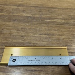 BRUSHED SATIN BRASS TAG NAME PLAQUE PLATE For Doors Desks Slide Letter Style 8″