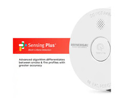 USI Hardwired and 1-Year Battery Backup Smoke Detector with Photoelectric Sensor