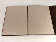 Luxurious Genuine Leather Journal 11.5 x 8.5 inches Sketchbook blank pages strap