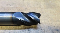 Hanita 4VP5S carbide 4fl endmill 1-1/8″ LOC REGROUND to 25.15mm and recoated