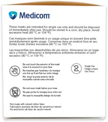 Blue Disposable Masks – 50 Count ASTM Level 3 Safety for Adults – Made in Canada