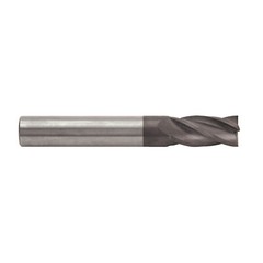 RUSHMORE USA 102861 8.00mm Size, 19.00mm LOC, 4 Flute, TiAlN Solid Carbide Finis