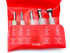 Starrett S830F Small Hole Gage Set S 830 5 Gages .125-.500″ USA Authentic *NEW*
